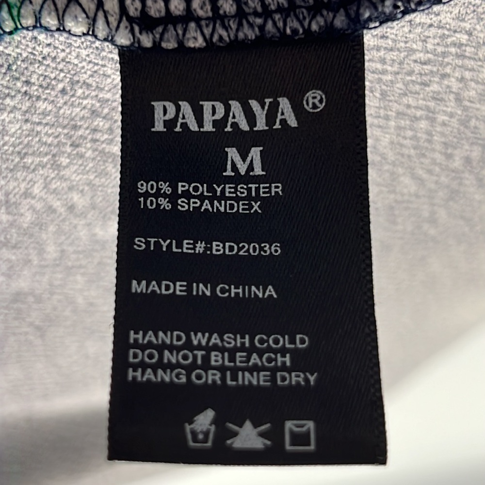 Papaya Navy Floral Print Halter Dress Sz: M - Picture 8 of 8